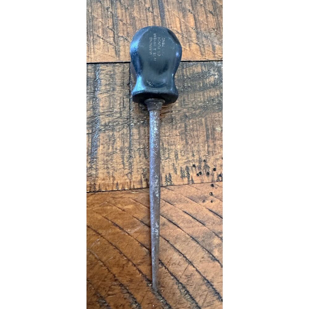 Vtg Snap-On Tools Black Handle Awl Pick 6ASAA USA